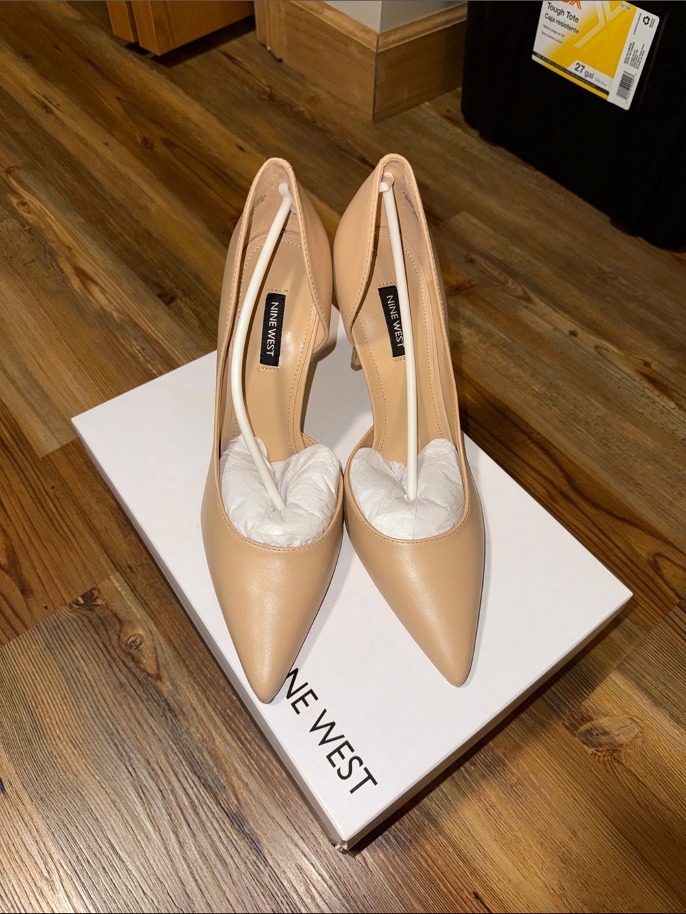 Nine West Beige Pointed-Toe Stiletto Pumps